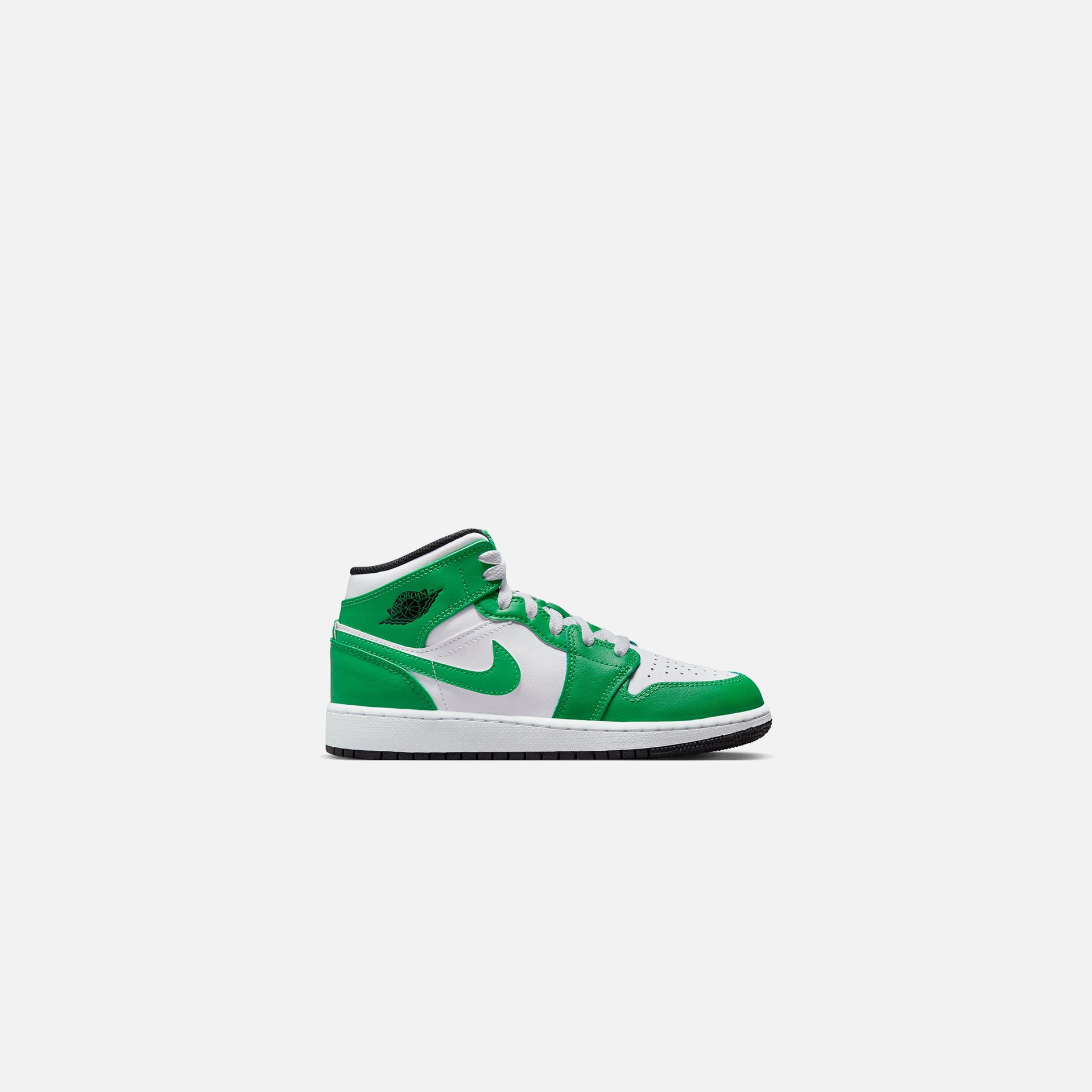 Jordan Grade School Air Jordan 1 Mid - Lucky Green / Black / White