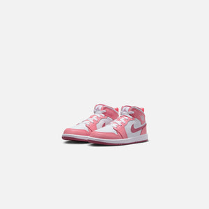 Nike Pre-School Air Jordan 1 Mid - Coral Chalk / Desert Berry / White