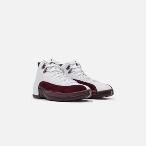 Nike x A Ma Maniére WMNS Air Jordan 12 Retro SP - White / Black / Burgundy Crush