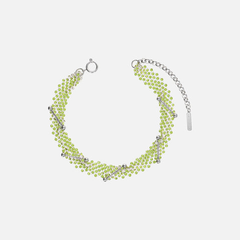 Justine Clenquet Acid Choker - Green