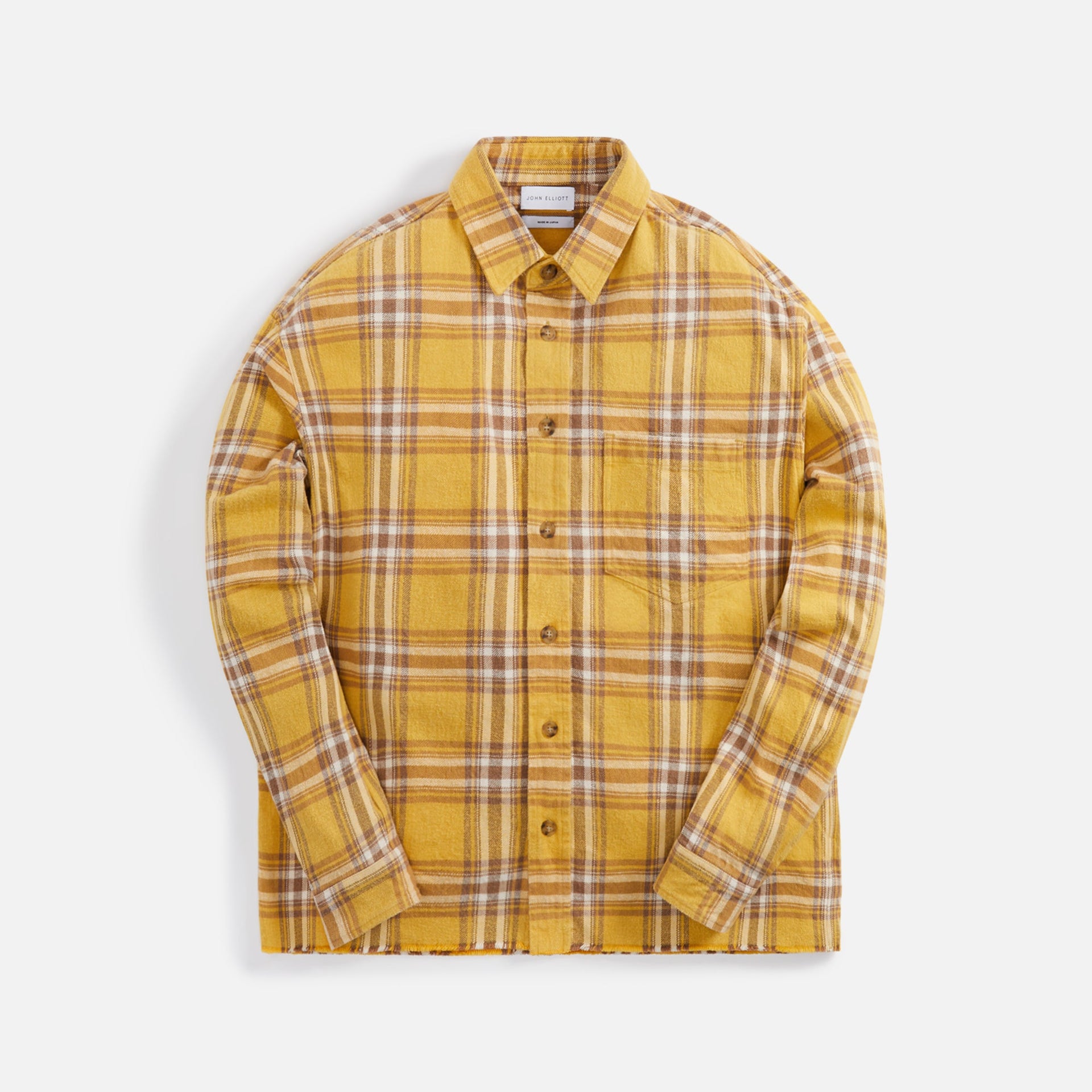 John Elliott Hemi Overshirt - Yellow / Brown