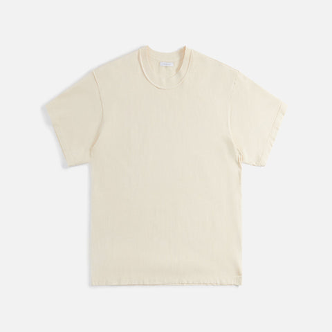 John Elliott Mineral Wash Cropped Tee - Ivory