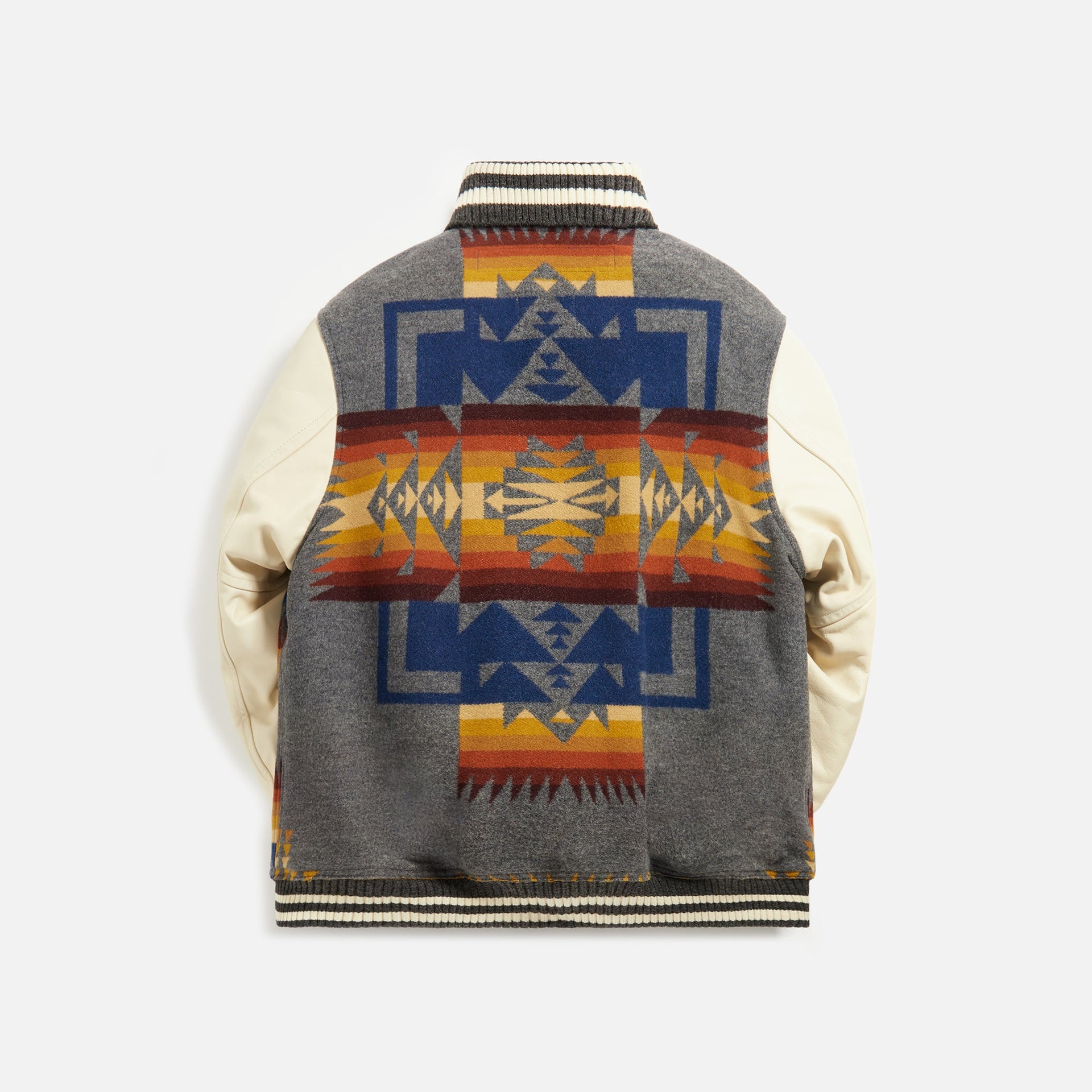 Junya Watanabe Man x Pendleton Wool Jacquard Jacket - Grey / Cream / Multi