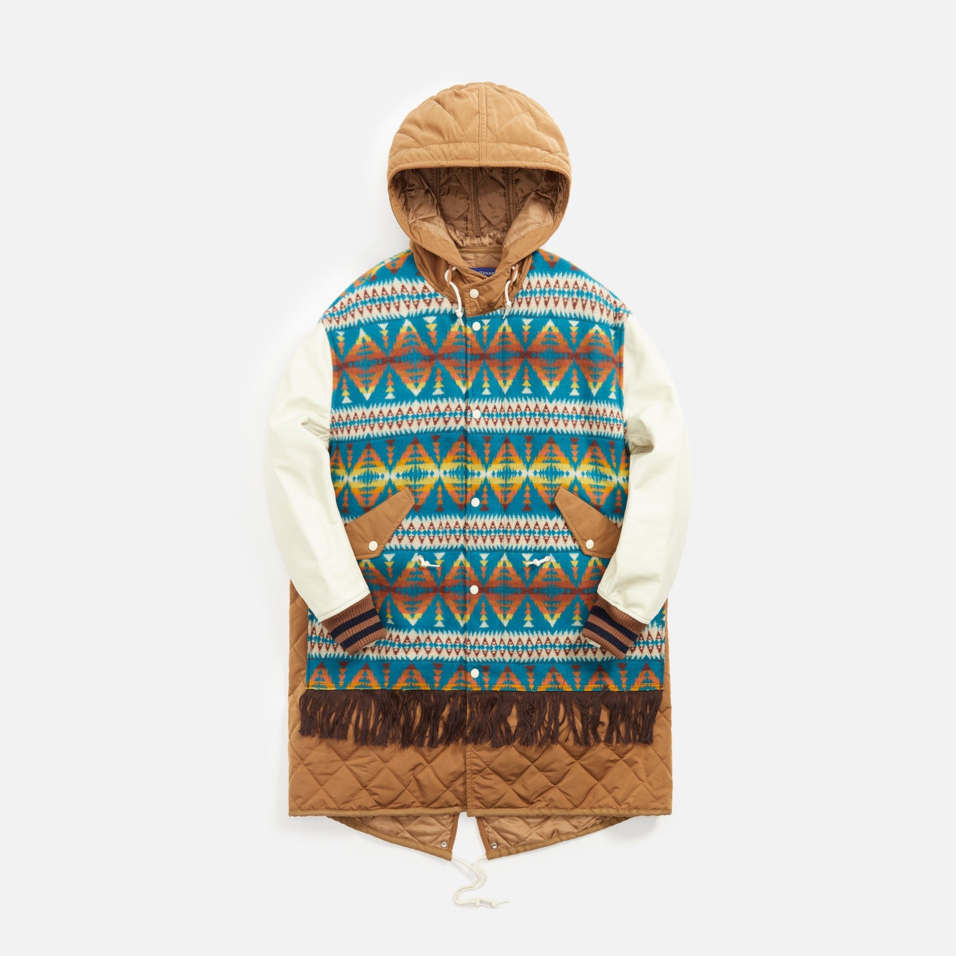 Junya Watanabe Man x Pendleton Wool Jacquard Quilted Jacket - Multicolor