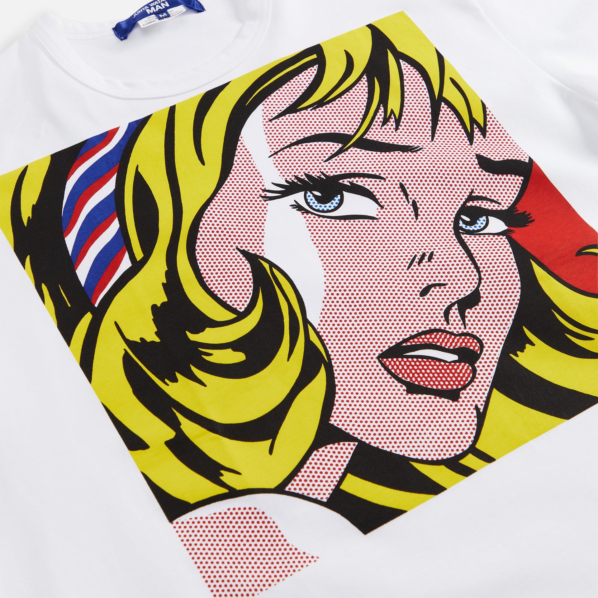 Junya Watanabe Man Lichtenstein Print Tee - White