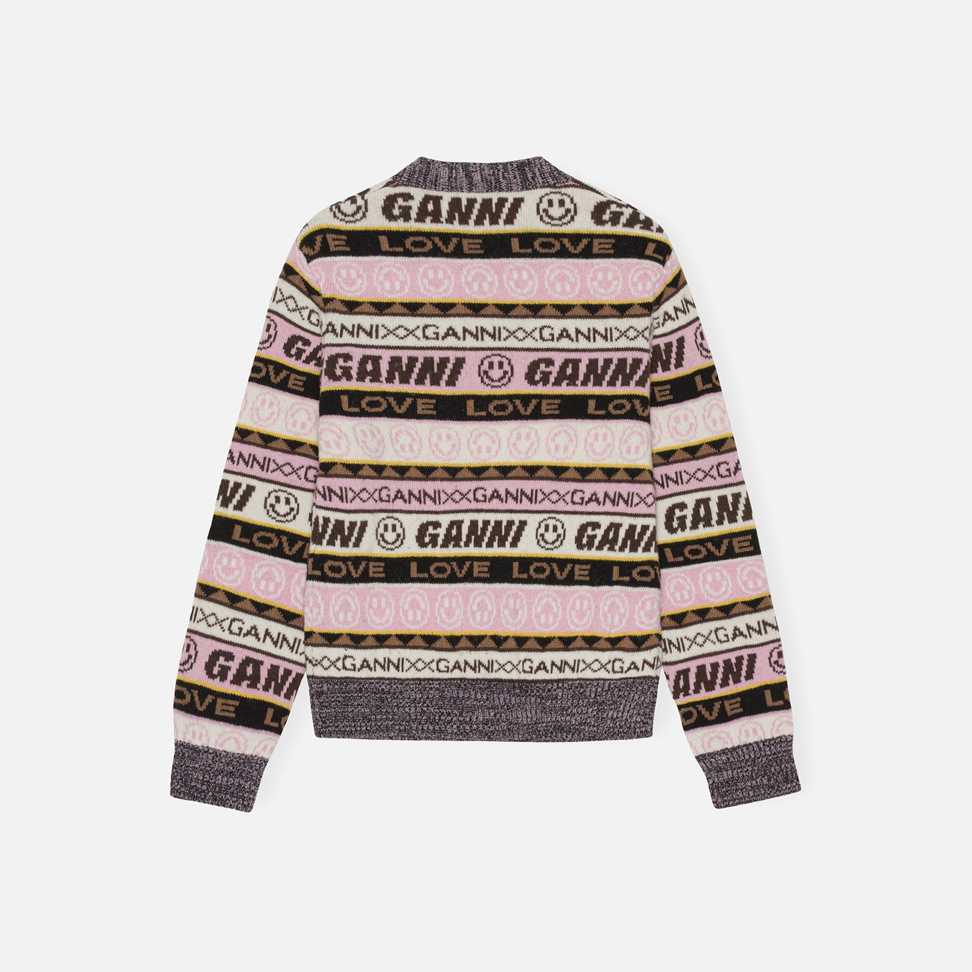 Ganni Graphic Cardigan - Petrified Oak