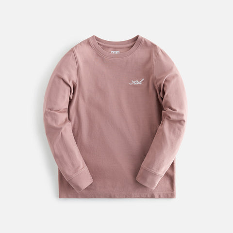 Kith Kids Classic Long Sleeve Tee - Dusty Mauve