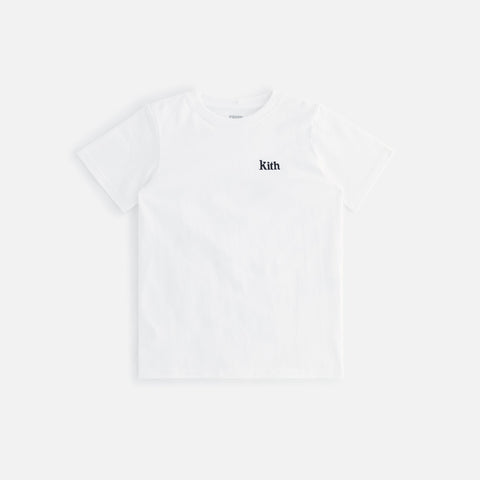 Kith Kids Classic Serif Tee - White – Kith Europe | T-Shirts