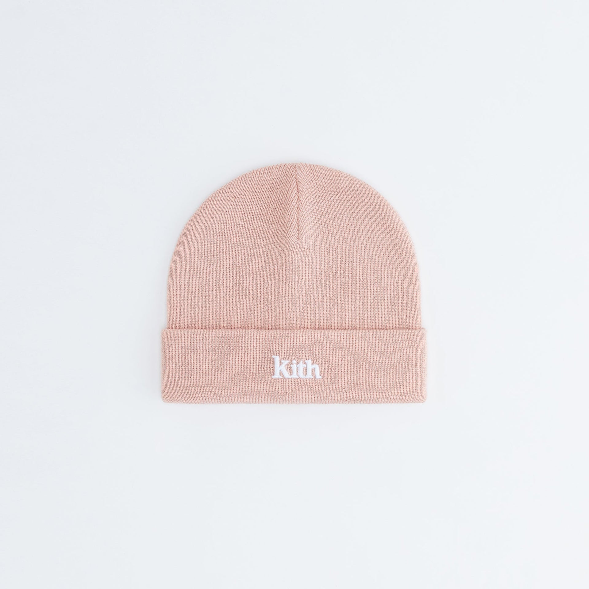 Kith Kids Classic Serif Logo Beanie - Rose