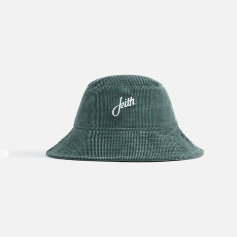 Kith Kids Baby Cord Bucket Hat - Jungle Green