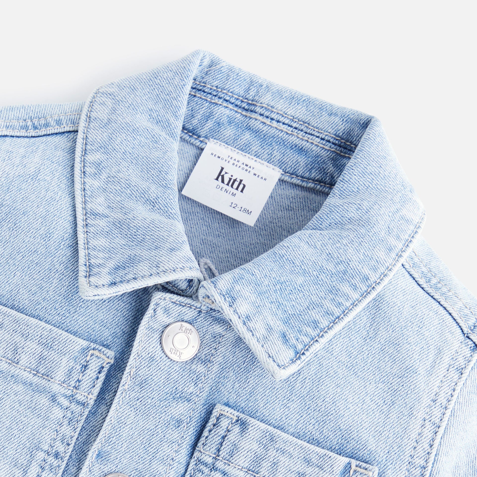 Kith Kids Baby Denim Workman Suit - Light Indigo