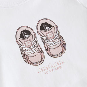 Kith Kids Baby for New Balance Onesie - Dusty Rose
