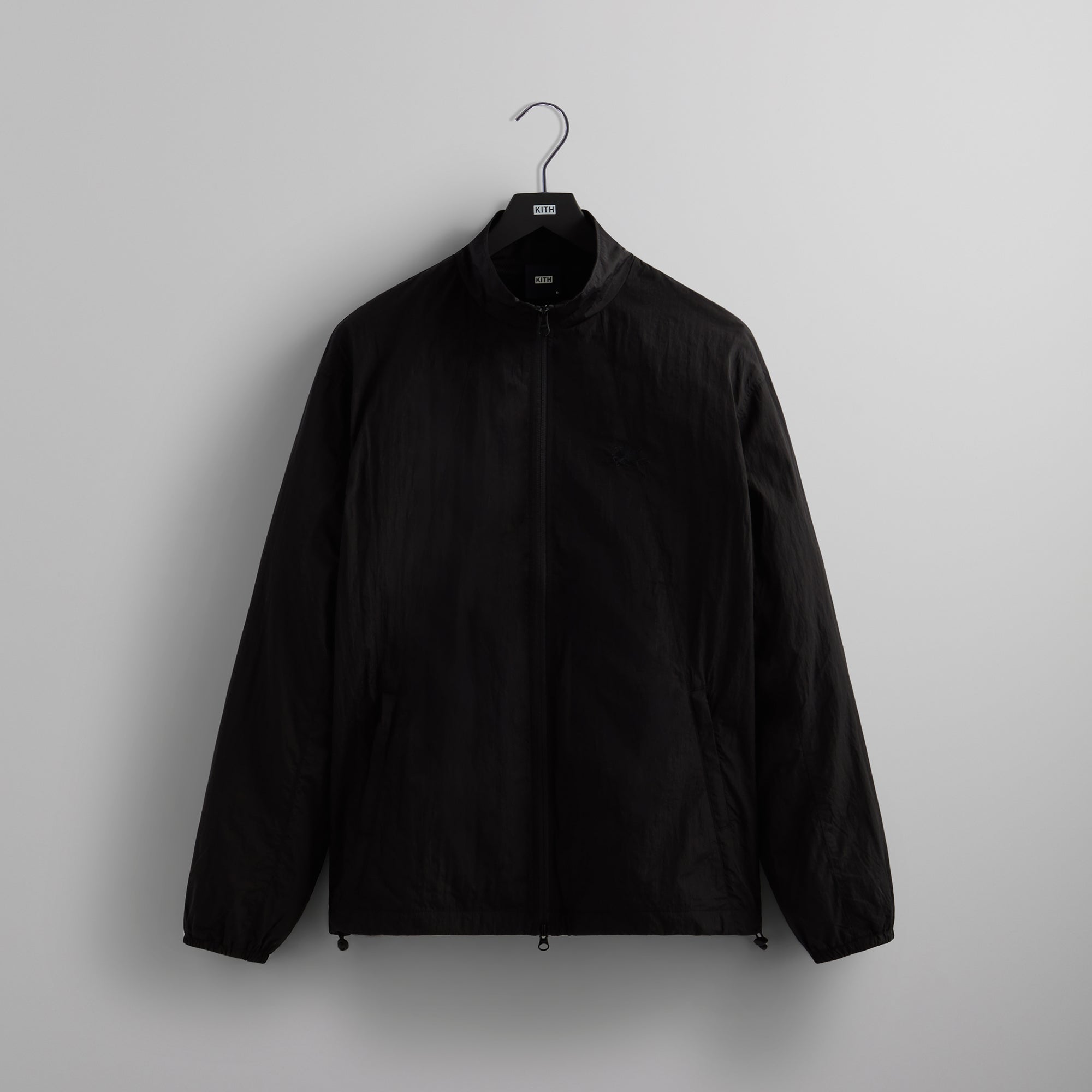 Kith Wrinkle Nylon Windsor Panelled Track Jacket - Black – Kith Europe