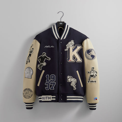 Kith & Russell Athletic for CUNY Queens College Golden Bear Jacket - Nocturnal