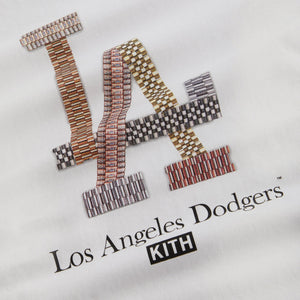 Kith for Major League Baseball Los Angeles Dodgers Champions Tee White