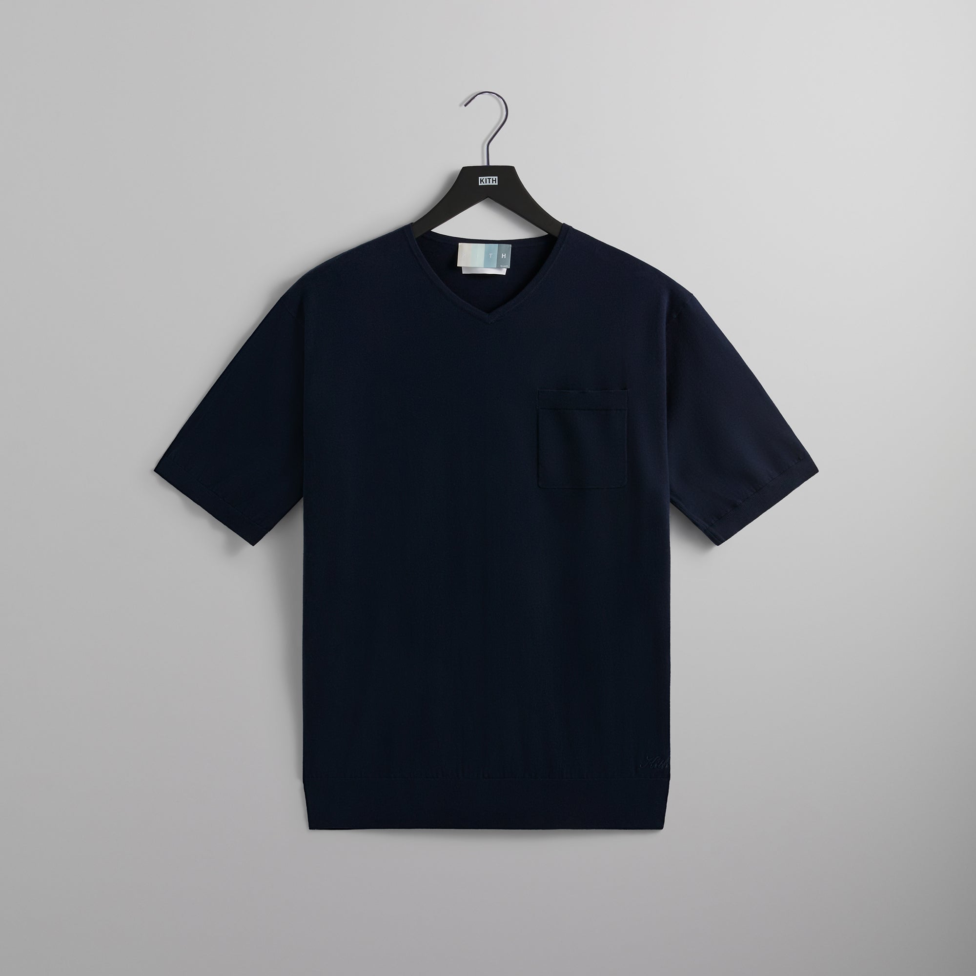 Kith Sylvan Knit V-Neck Tee - Nocturnal PH – Kith Europe