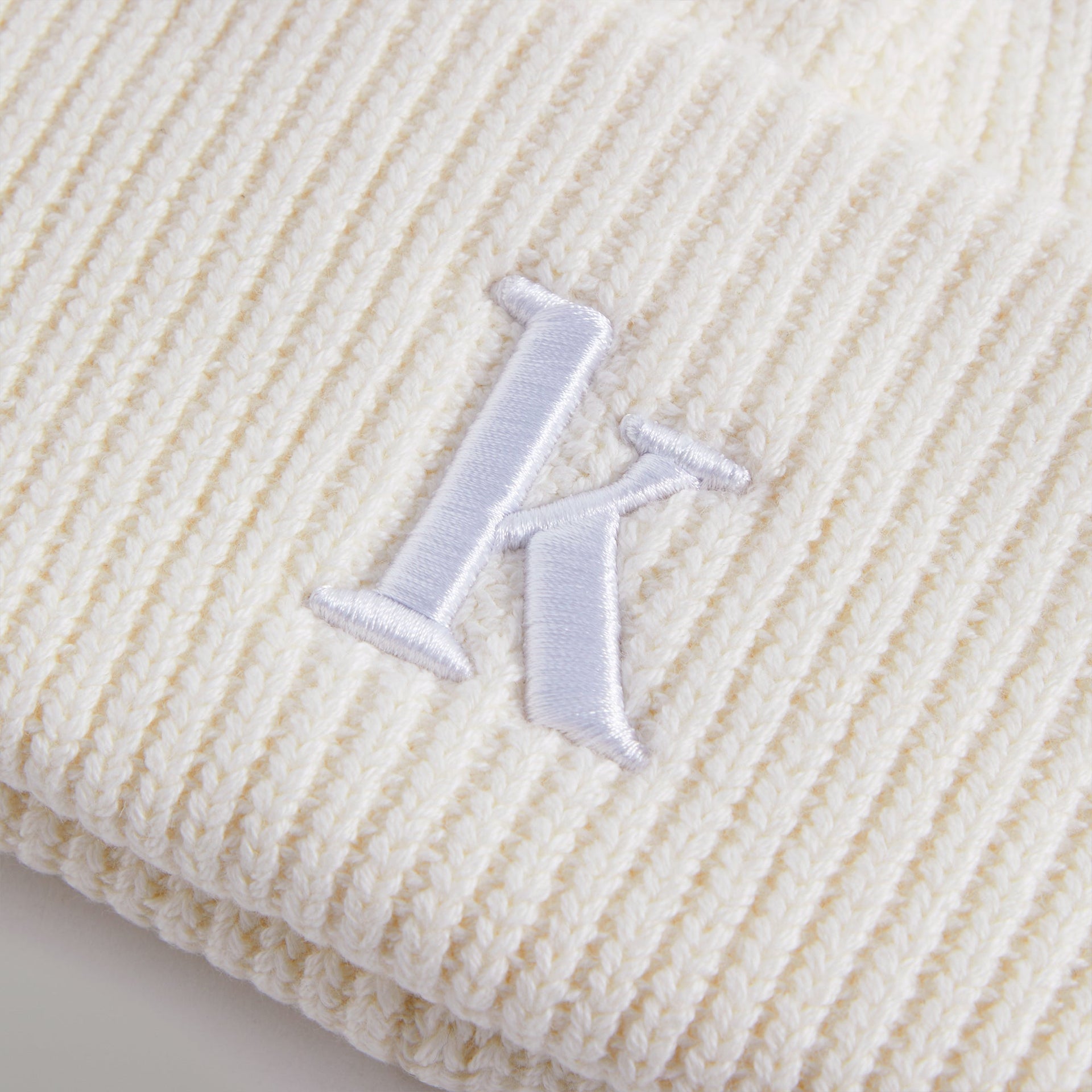 Kith Serif K Cotton Beanie - Sandrift