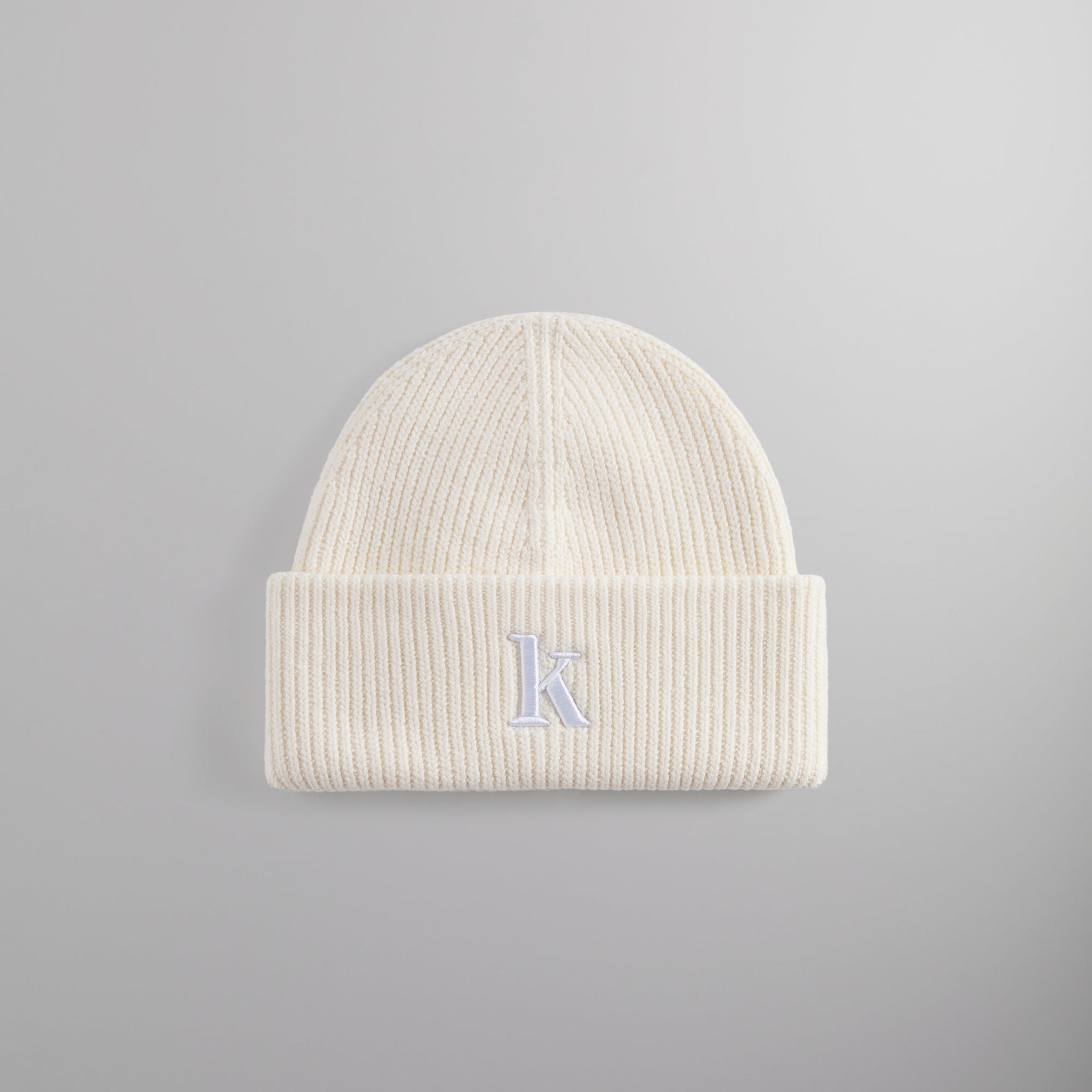 Kith Serif K Cotton Beanie - Sandrift