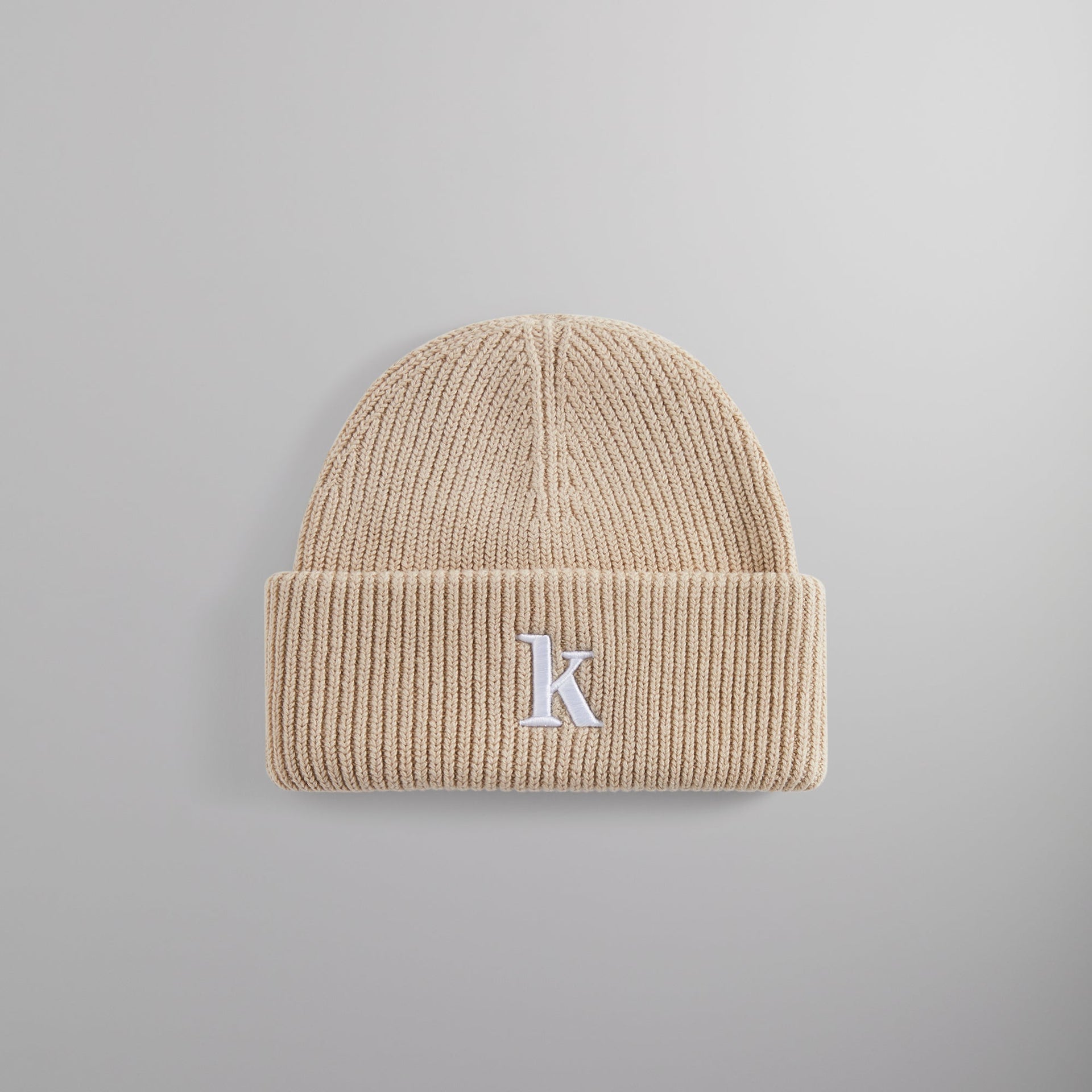 Kith Serif K Cotton Beanie - Canvas