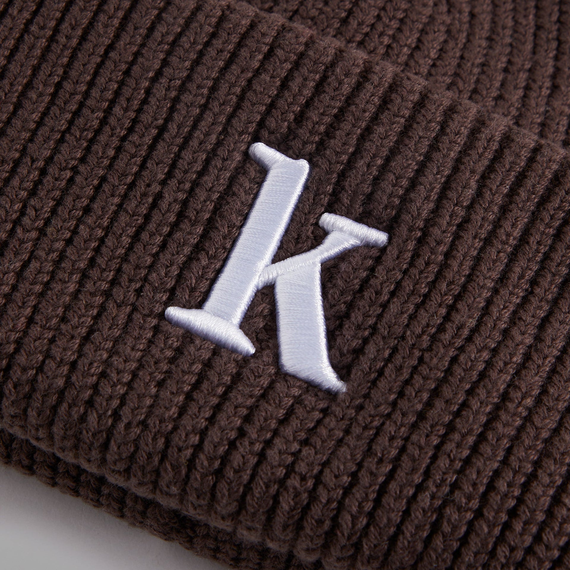 Kith Serif K Cotton Beanie - Hickory