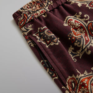 Kith Printed Active Short Silk Paisley - Magma – Kith Europe