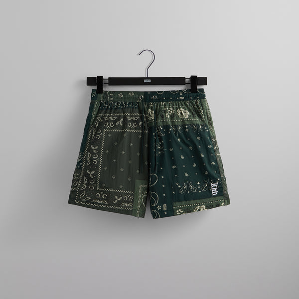 Kith Printed Active Swim Short Deconstructed Bandana - Stadium