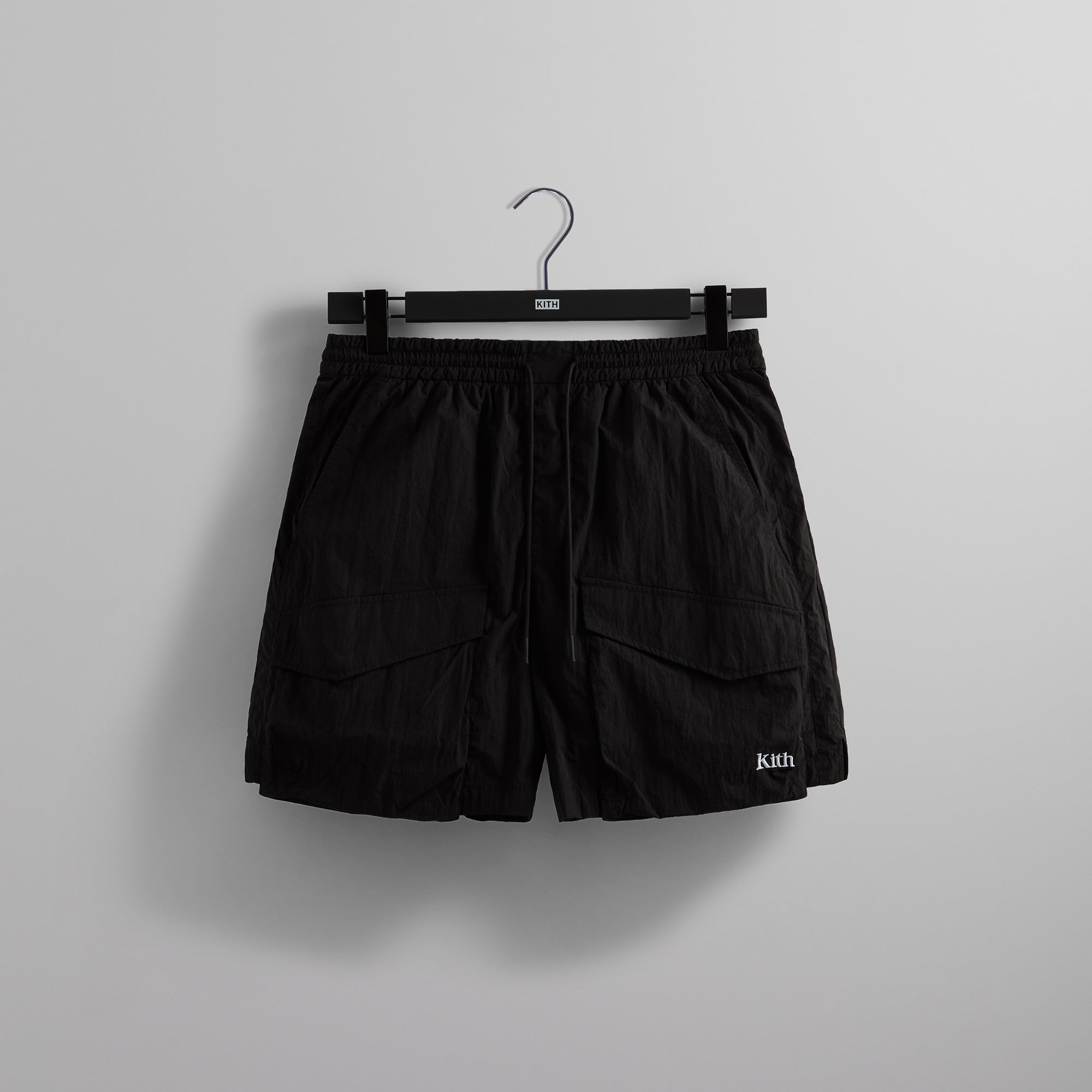 Kith Wrinkle Nylon Boreum Cargo Short - Black – Kith Europe