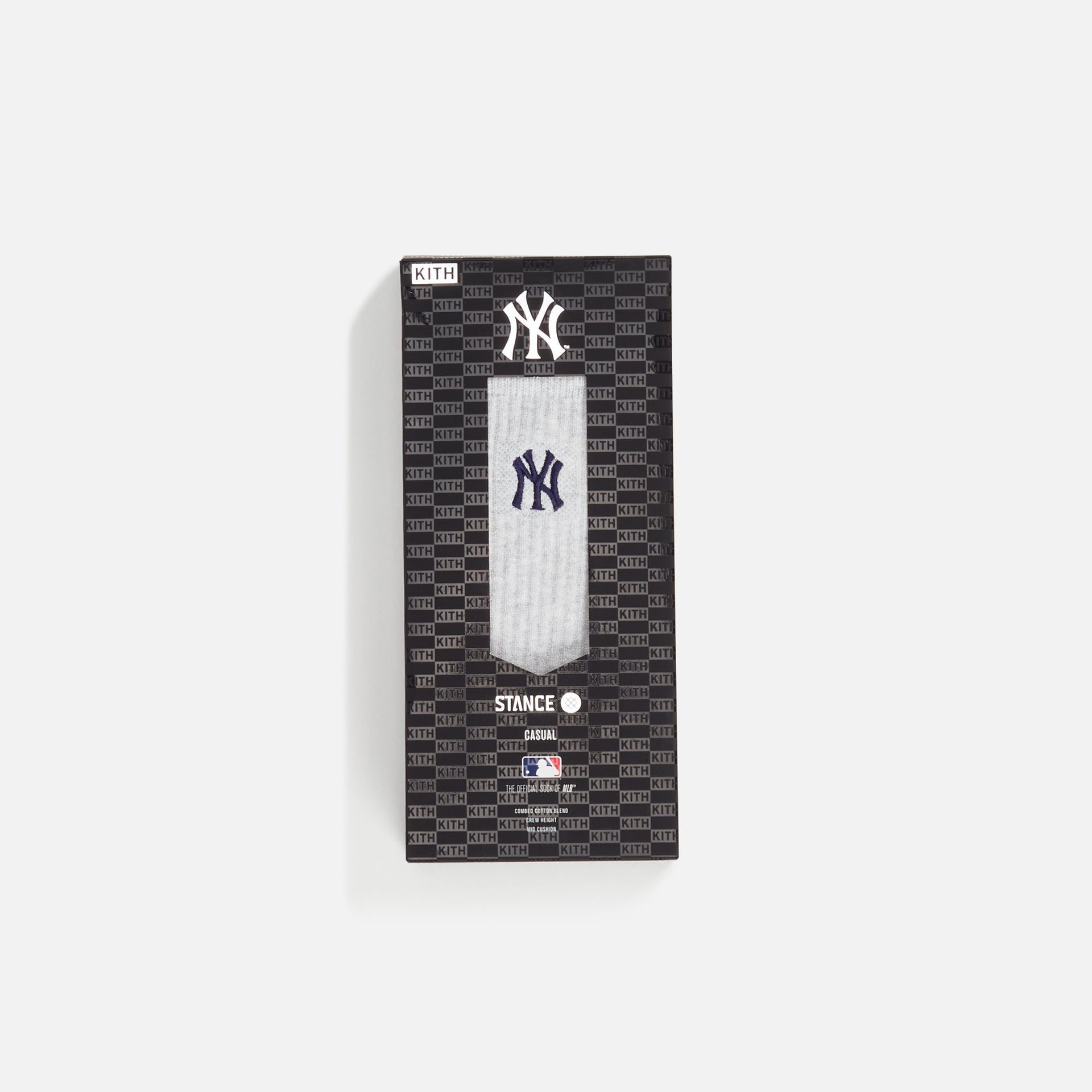 Kith & Stance Socks for New York Yankees Sock - Light Heather Grey