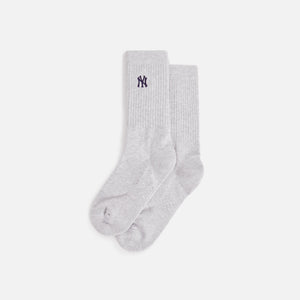 Kith & Stance Socks for New York Yankees Sock - Light Heather Grey
