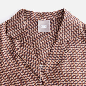 Kith Women Elena Monogram Silk Camp Shirt - Canvas PH