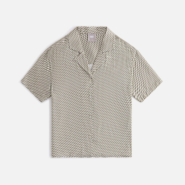 Kith Women Elena Monogram Silk Camp Shirt - Verdant – Kith Europe