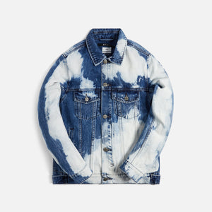 Casablanca Classic Denim Jacket Jacquard Denim Bleached Classic Monogram -  Bleached Classic Monogram In Blue