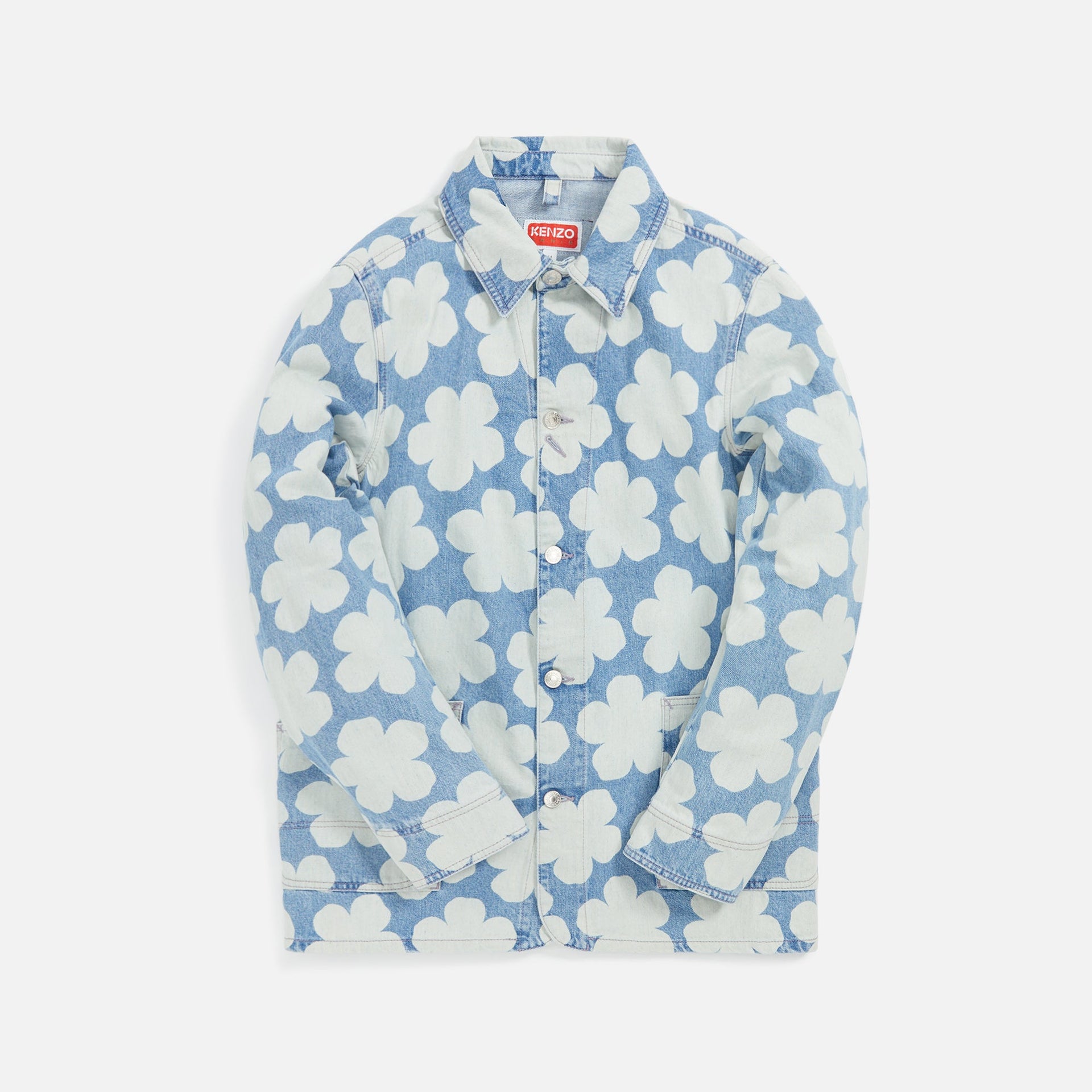 Kenzo Printed Workwear Jacket - Blue