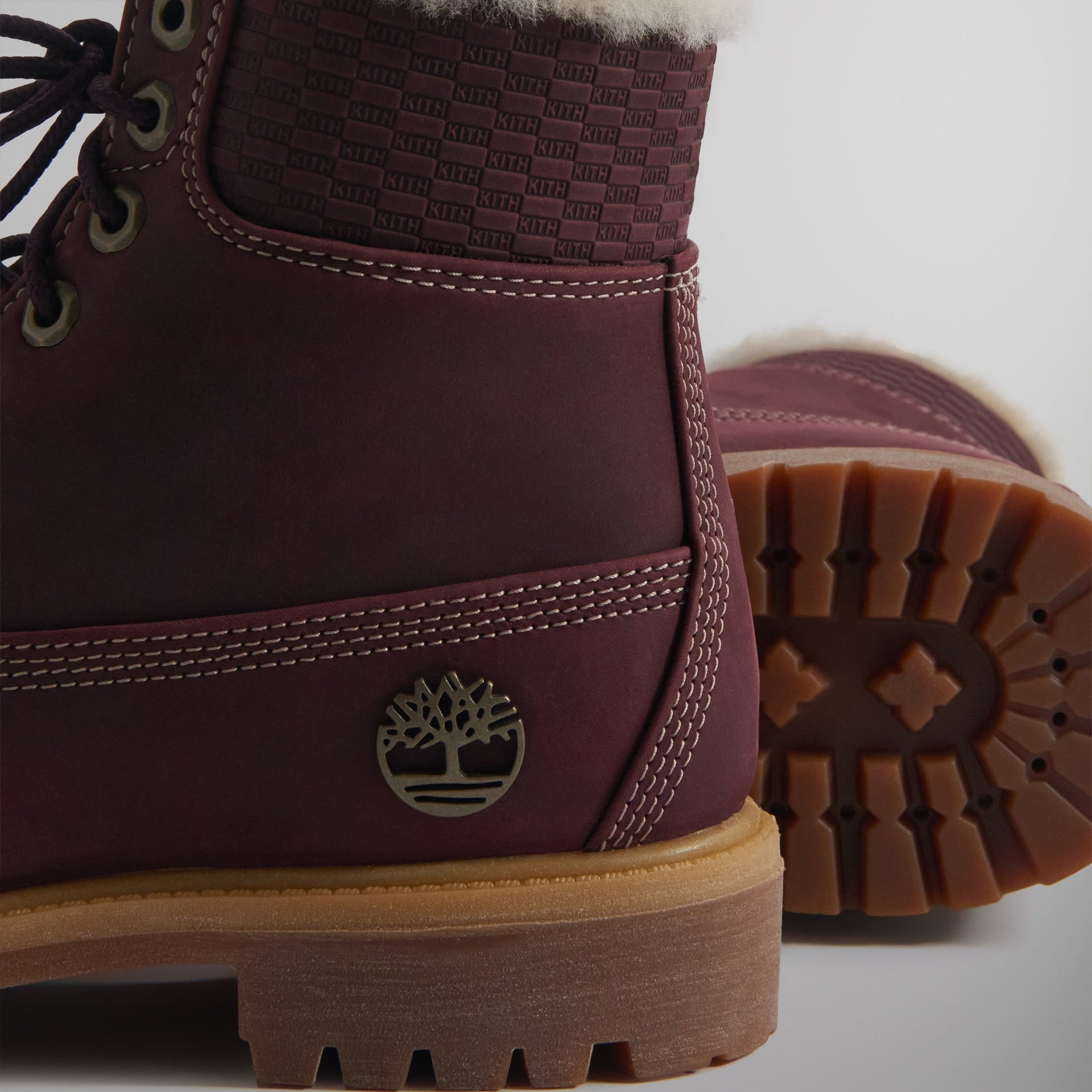 Ronnie Fieg for Timberland 6" Premium Full Grain Shearling Lined Boot - Burgundy