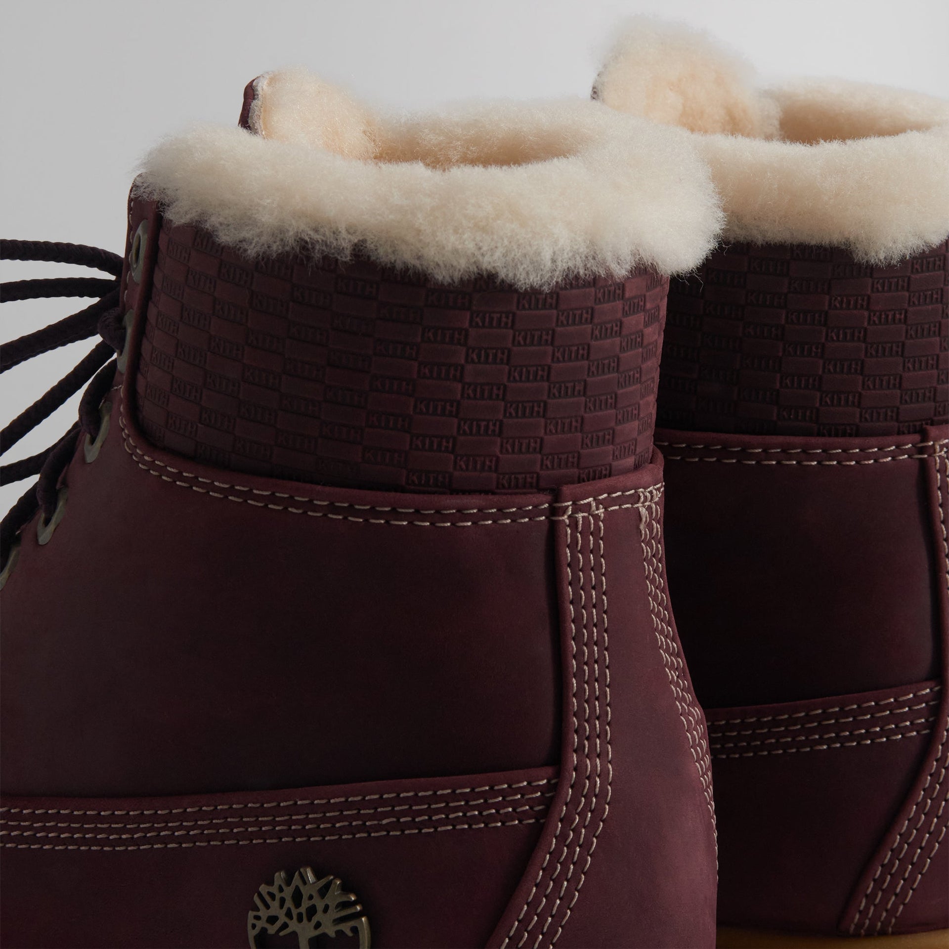 Ronnie Fieg for Timberland 6" Premium Full Grain Shearling Lined Boot - Burgundy