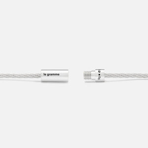 Le Gramme 9g Polished Cable Bracelet - Silver