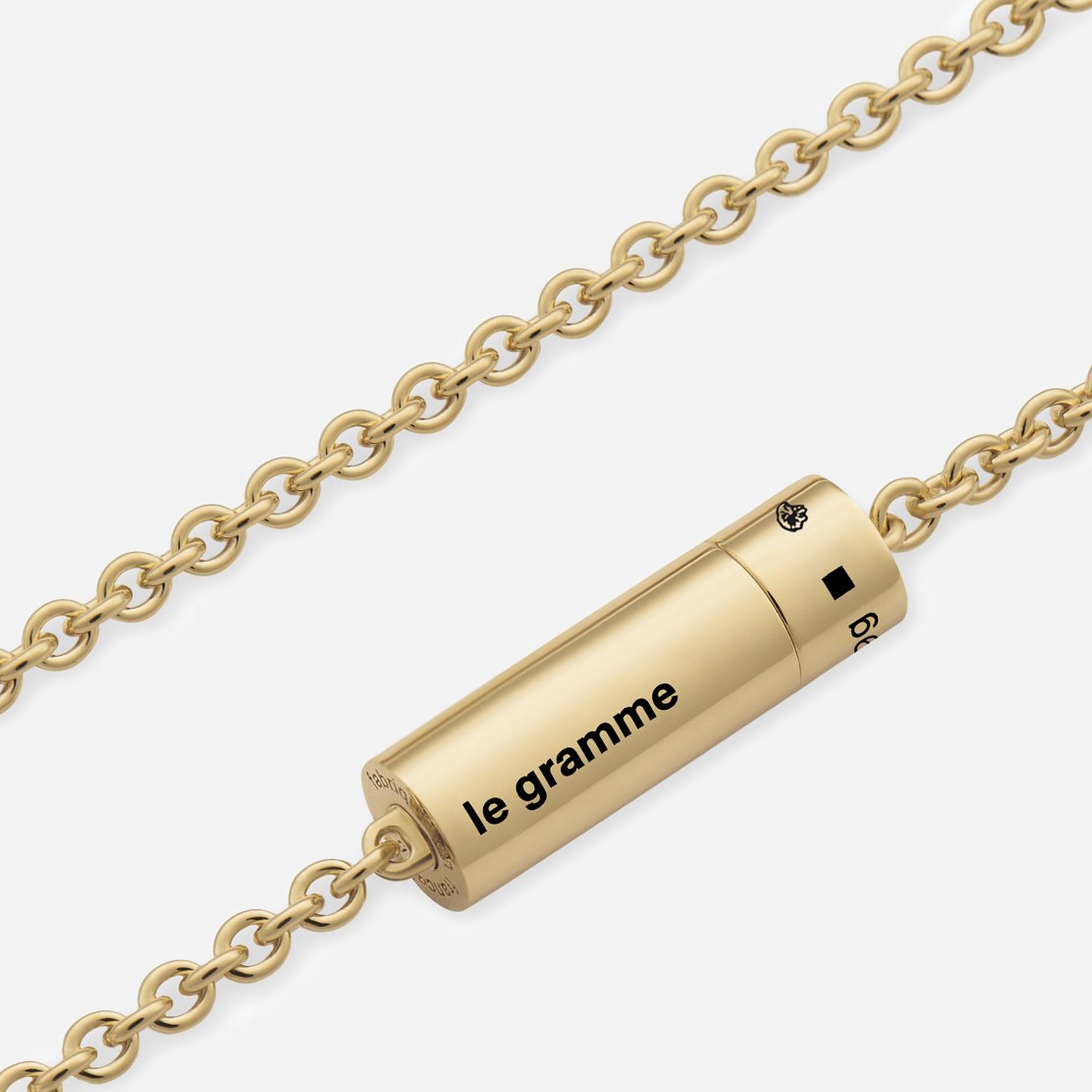 Le Gramme 9g Polished Chain Cable Bracelet - Yellow Gold