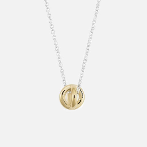 Le Gramme 1g Polished Entrelacs Pendant and Chain Necklace - Yellow Gold