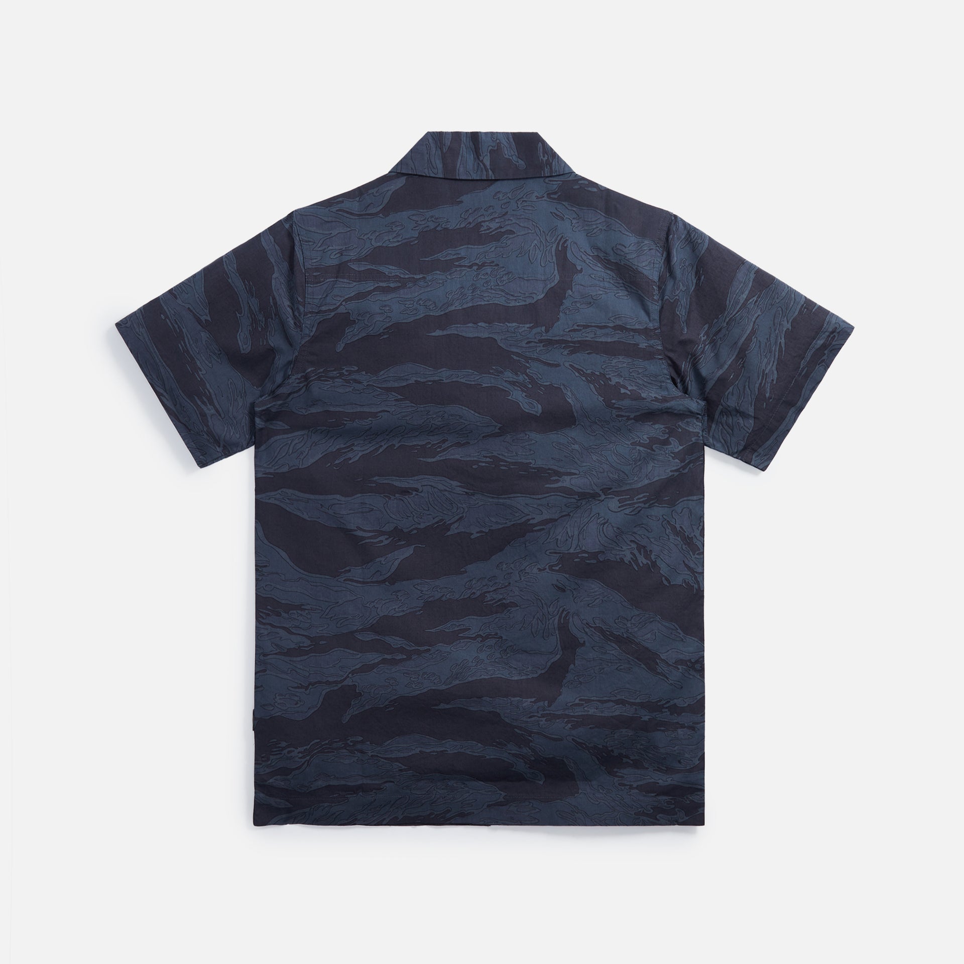 Maharishi Camo Camp Collar Shirt - Subdued Night Tigerstripe