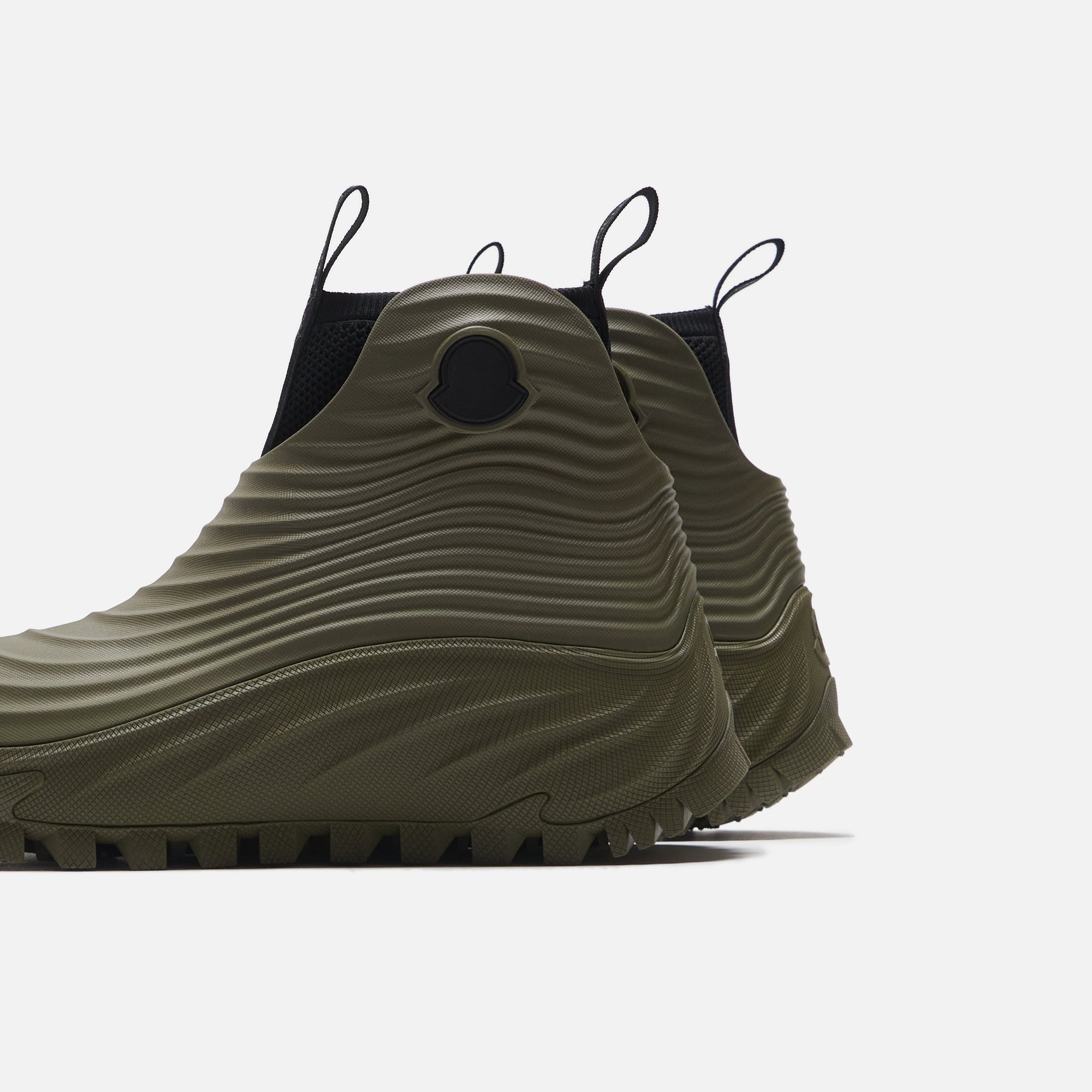 MONCLER ブラック ACQUA RAIN BOOT TG43サイズ　中古 Men's Acqua High Ribbed Rain Boots – On Sale Now with Up to