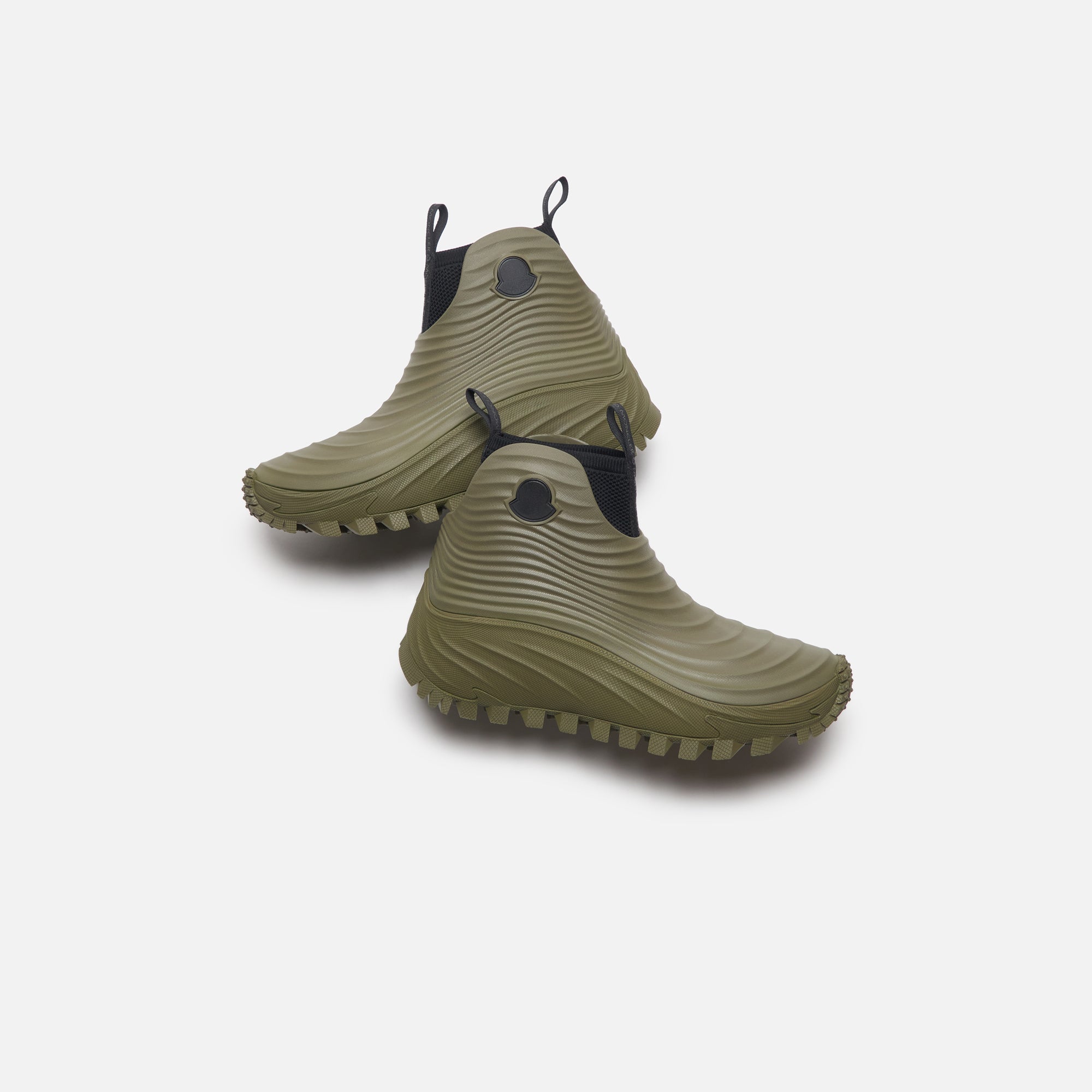 Moncler Acqua High Rain Boots - Military – Kith Europe
