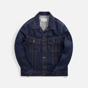 Casablanca Classic Denim Jacket Jacquard Denim Bleached Classic Monogram -  Bleached Classic Monogram In Blue