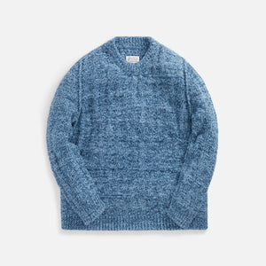 Margiela Gauge 3 Povero Denim Boucle Sweater - Light Blue