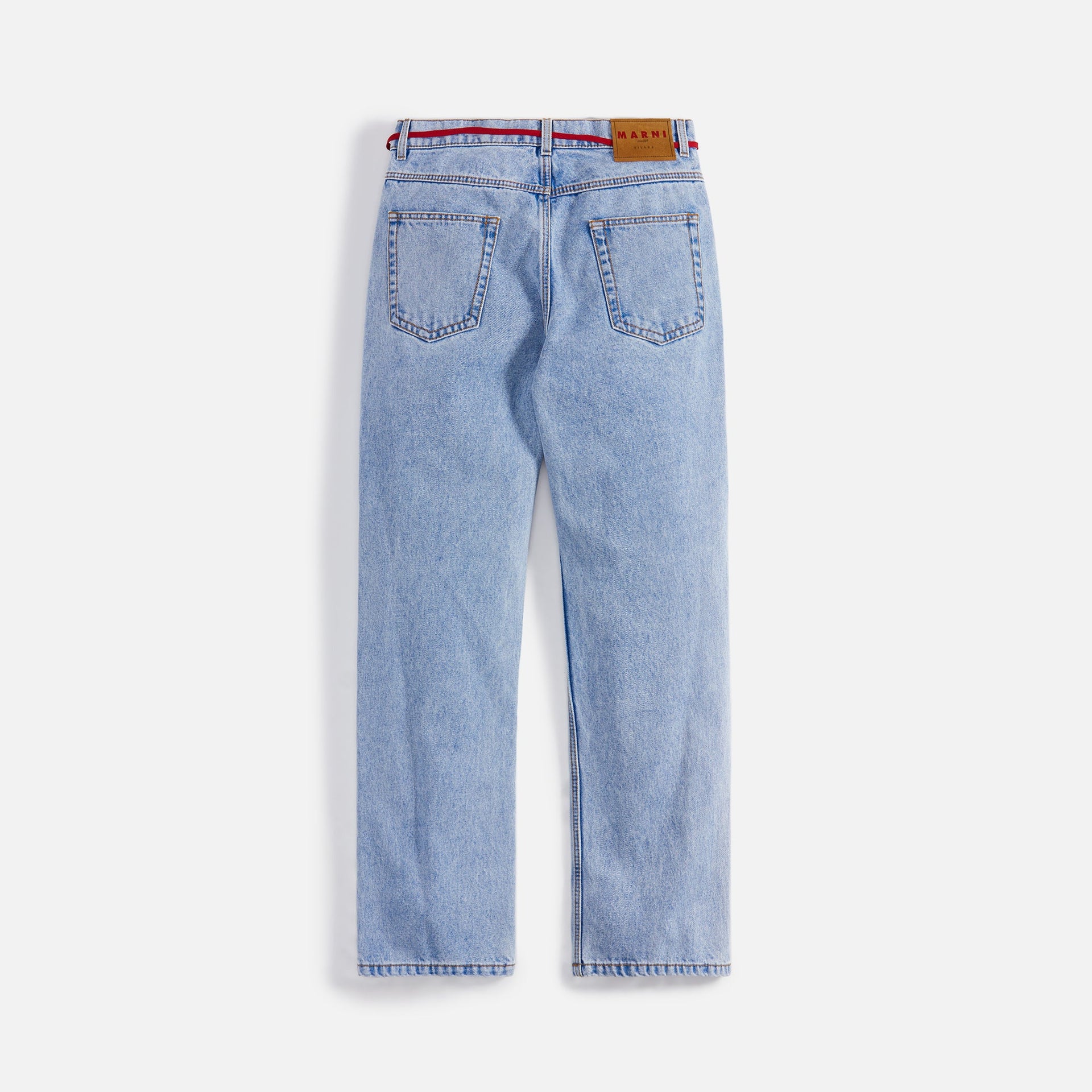 Marni Bleached Coated Denim - Illusion Blue