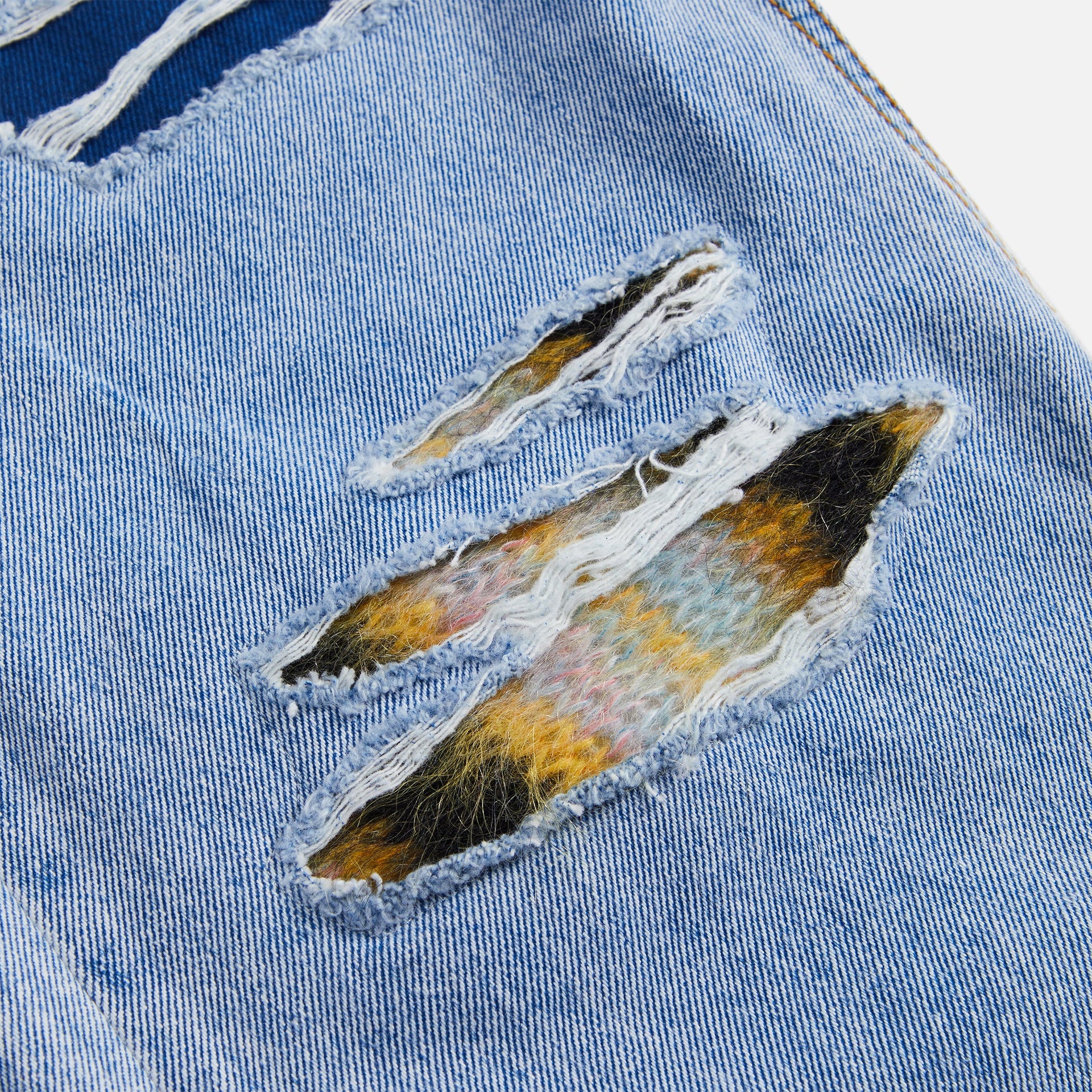 Marni Bleached Coated Denim - Illusion Blue