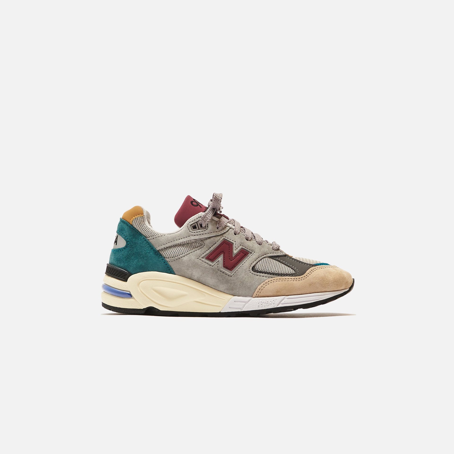 New Balance Made in USA 990 - Grey / Burgundy / Green / Beige