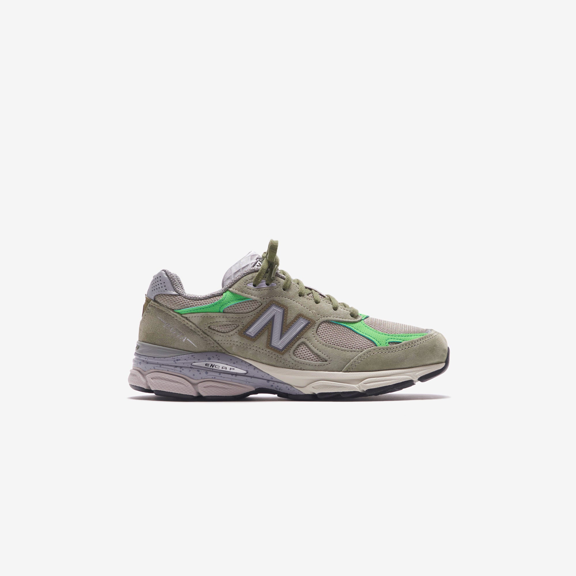 New Balance x Patta Made in USA 990V3 - Olive / White Pepper