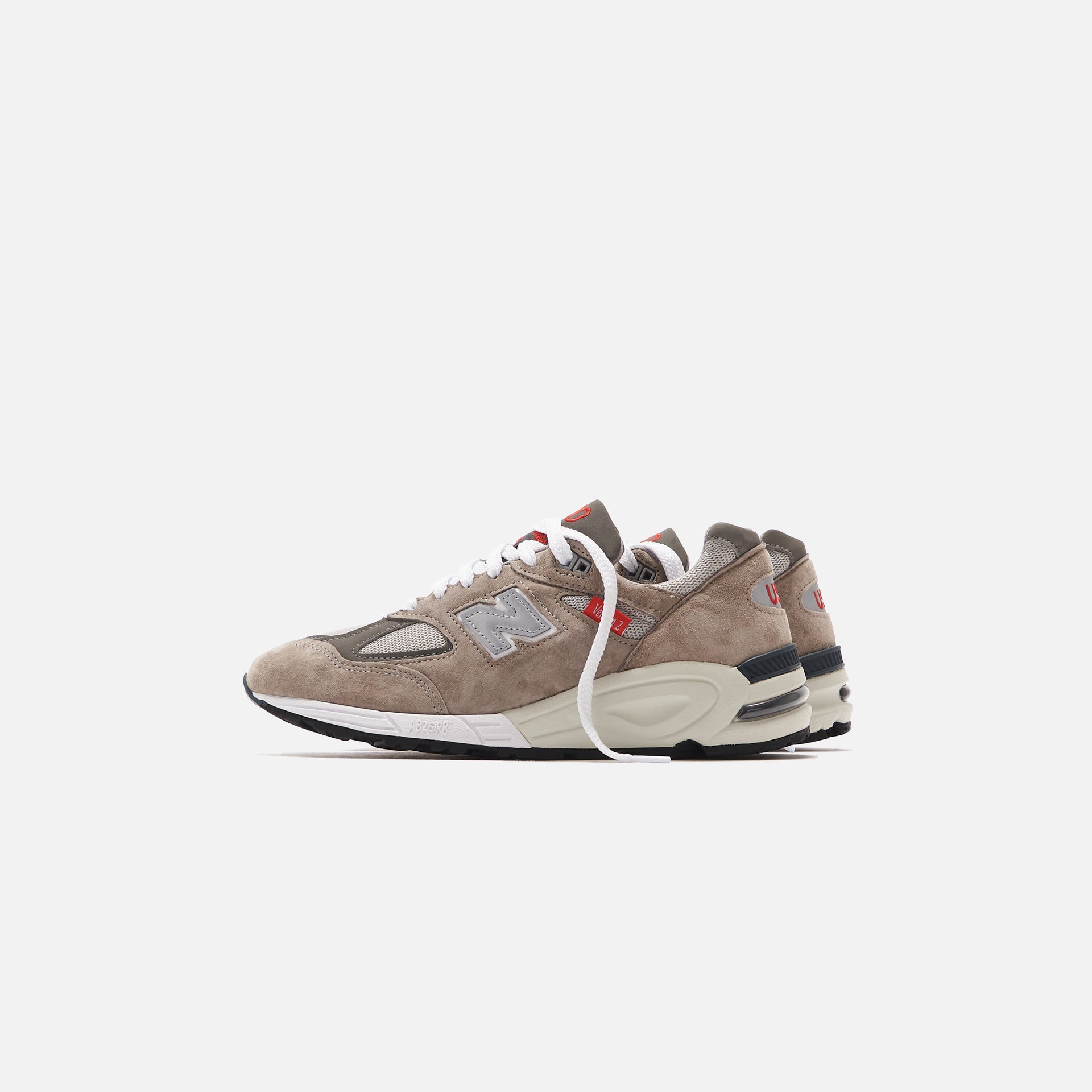 New Balance 990v2 Made in USA  - Grey / Red / White