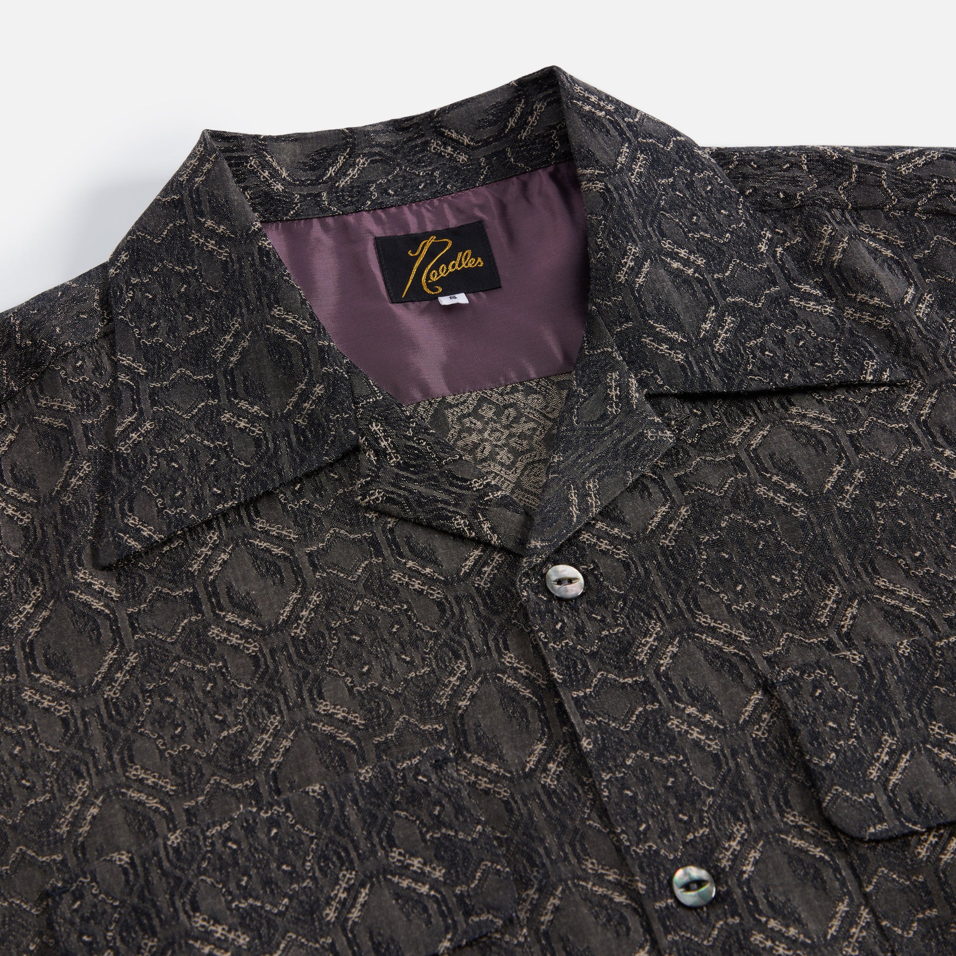 Needles Geometric Jacquard Classic Shirt - Brown
