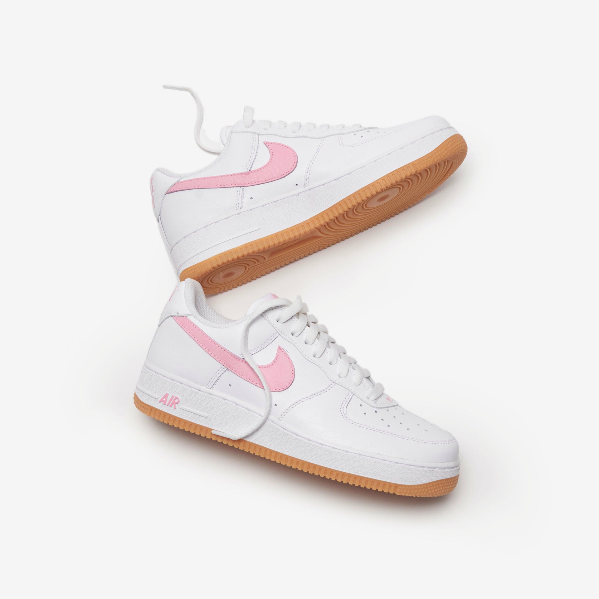 Nike Air Force 1 Low Retro - White / Pink Gum / Yellow / Metallic Gold